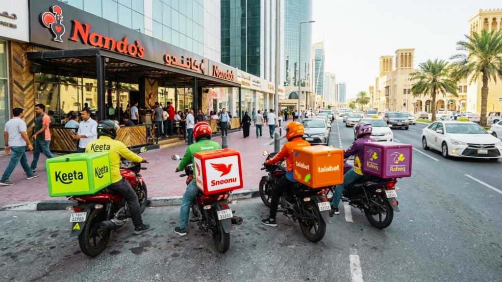 delivery drivers Qatar during busy delivery hours